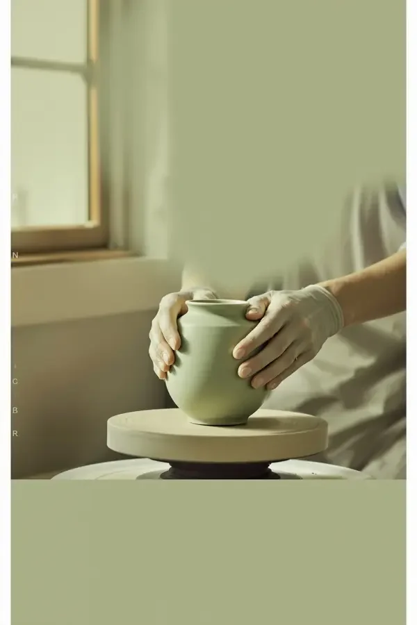 最后一株蕨 - 免费电影网 剧情电影最后一株蕨海报,木桌上陶盆里的一株发光蕨类植物